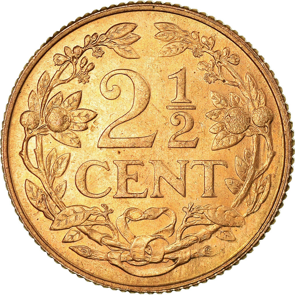 Coin, Netherlands Antilles, Juliana, 2-1/2 Cents, 1959, EF(40-45), Bronze, KM:5