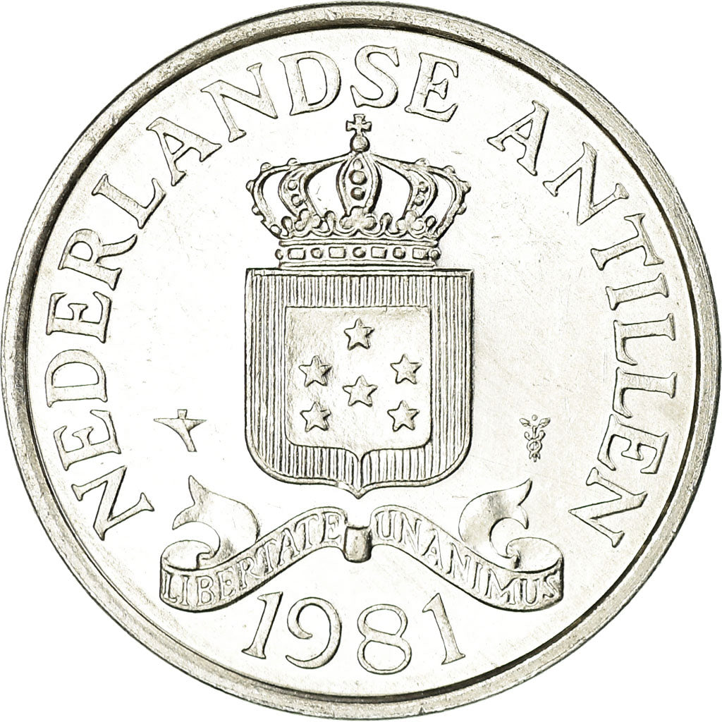 Monnaie, Netherlands Antilles, Juliana, 2-1/2 Cents, 1981, TTB, Aluminium, KM:9a