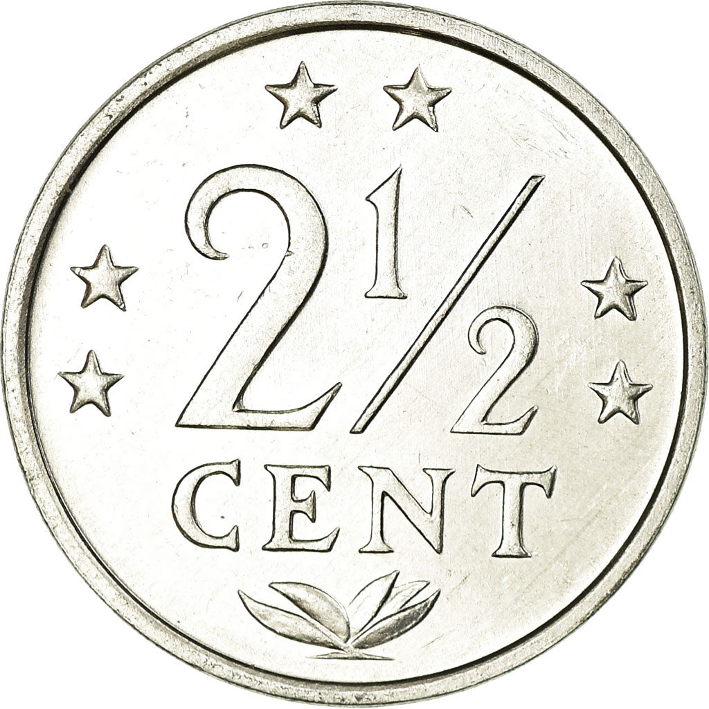 Monnaie, Netherlands Antilles, Juliana, 2-1/2 Cents, 1981, TTB, Aluminium, KM:9a