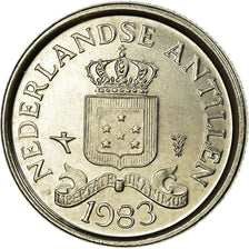 Coin, Netherlands Antilles, Juliana, 10 Cents, 1983, EF(40-45), Nickel, KM:10