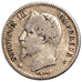 FRANCE, Napoléon III, 50 Centimes, 1867, Paris, KM #814.1, VF(20-25), Silver, 18