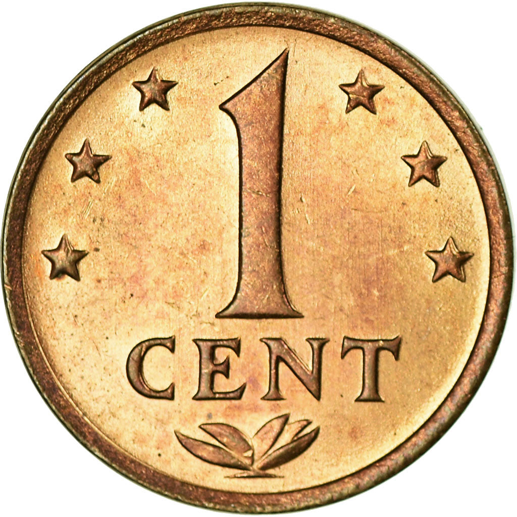 Coin, Netherlands Antilles, Juliana, Cent, 1975, EF(40-45), Bronze, KM:8