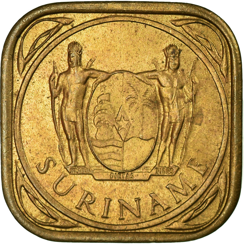 Monnaie, Surinam, 5 Cents, 1962, TTB, Nickel-brass, KM:12.1