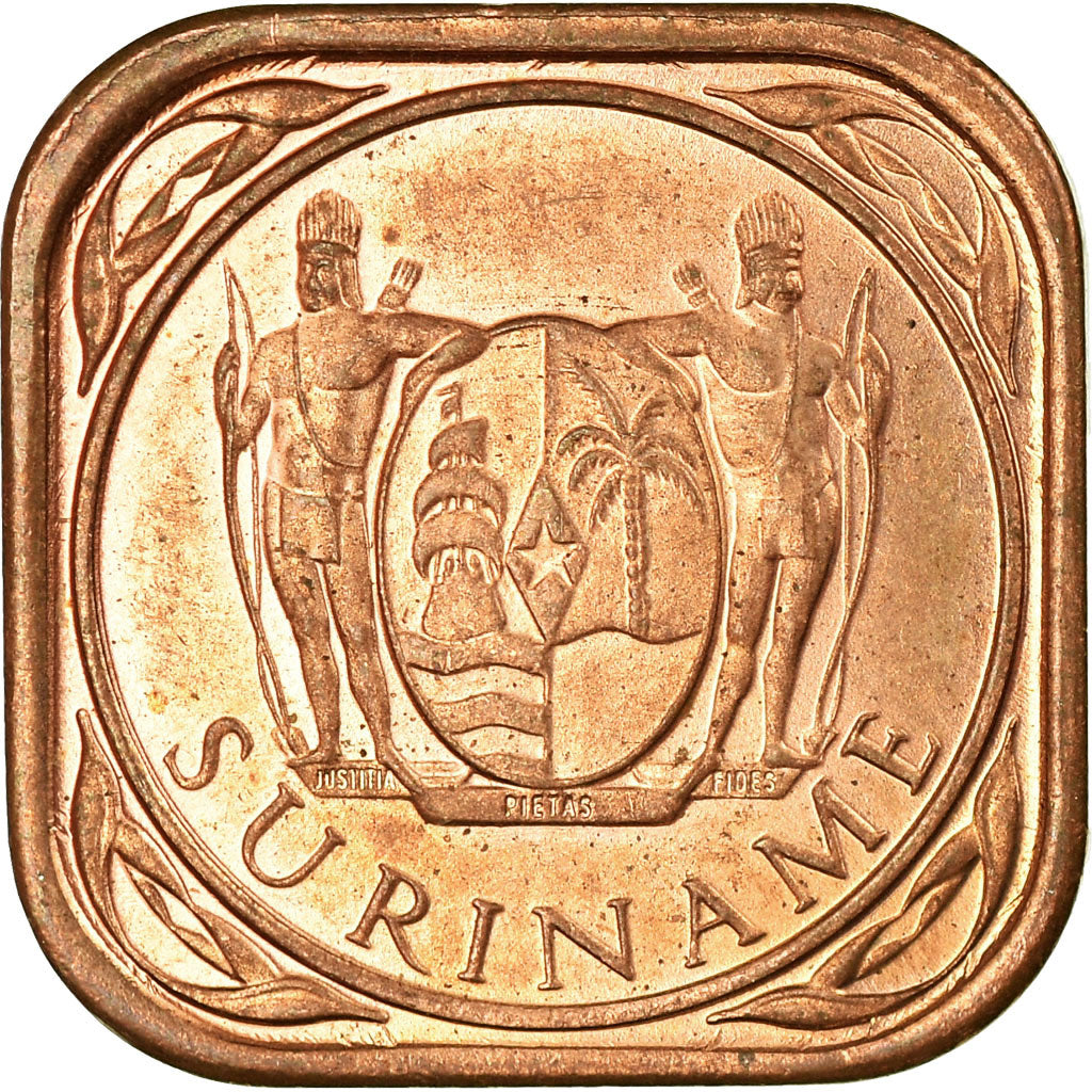 Coin, Surinam, 5 Cents, 1987, EF(40-45), Copper Plated Steel, KM:12.1b