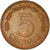 Moneta, Venezuela, 5 Centimos, 1976, BB, Acciaio ricoperto in rame, KM:49