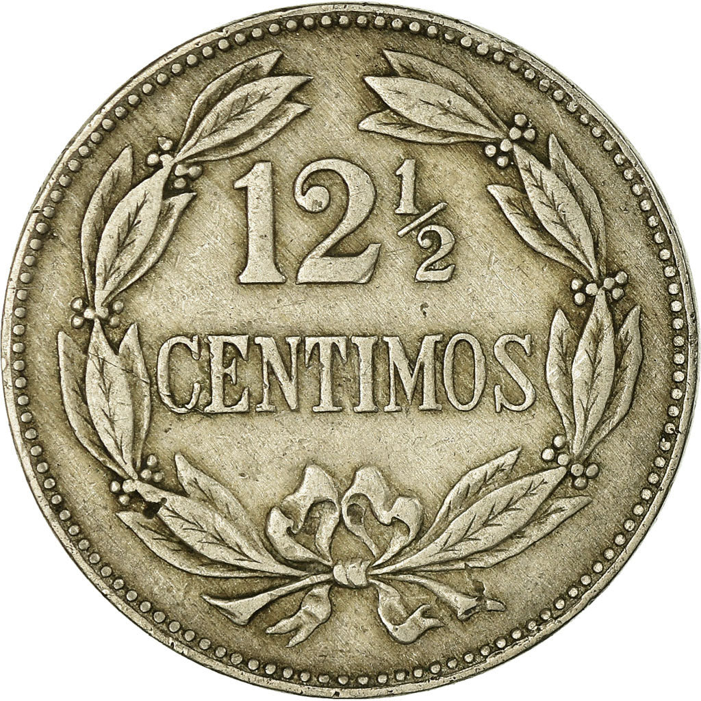 Coin, Venezuela, 12-1/2 Centimos, 1945, VF(30-35), Copper-nickel, KM:30a