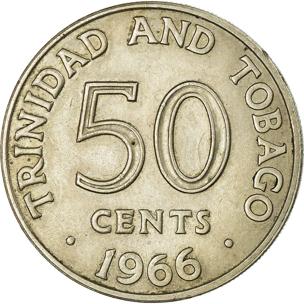 Coin, TRINIDAD & TOBAGO, 50 Cents, 1966, Franklin Mint, EF(40-45)
