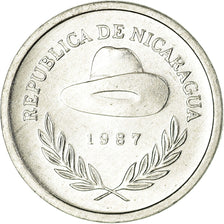 Coin, Nicaragua, 5 Centavos, 1987, AU(55-58), Aluminum, KM:55