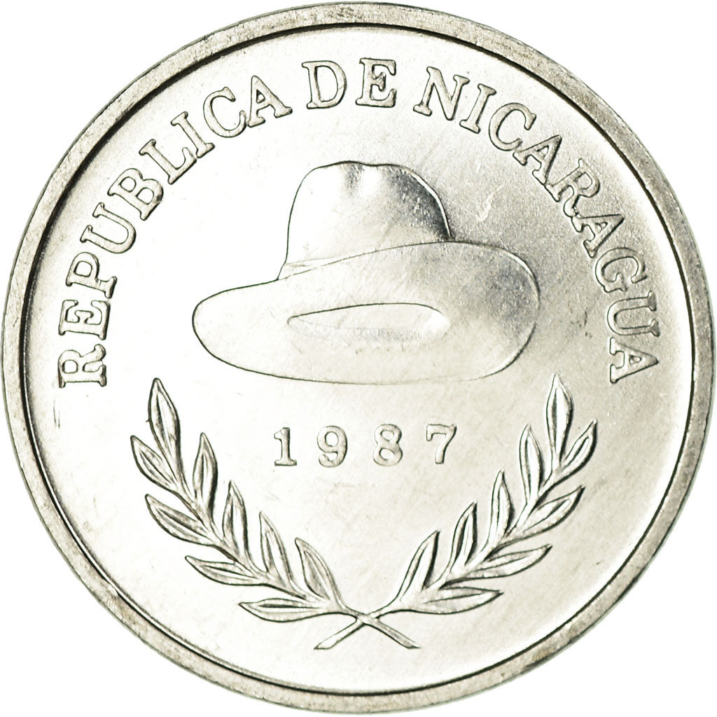 Monnaie, Nicaragua, 25 Centavos, 1987, SUP, Aluminium, KM:57