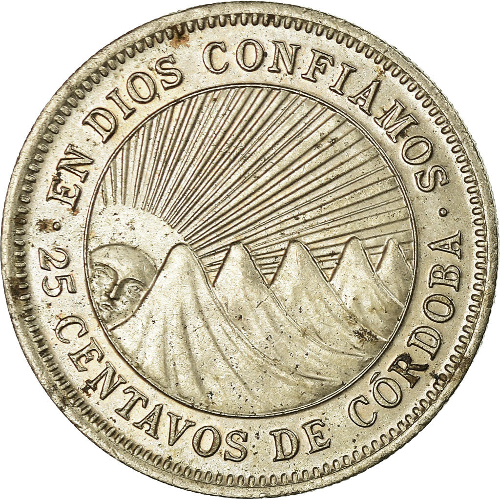 Münze, Nicaragua, 25 Centavos, 1974, SS, Copper-nickel, KM:18.3