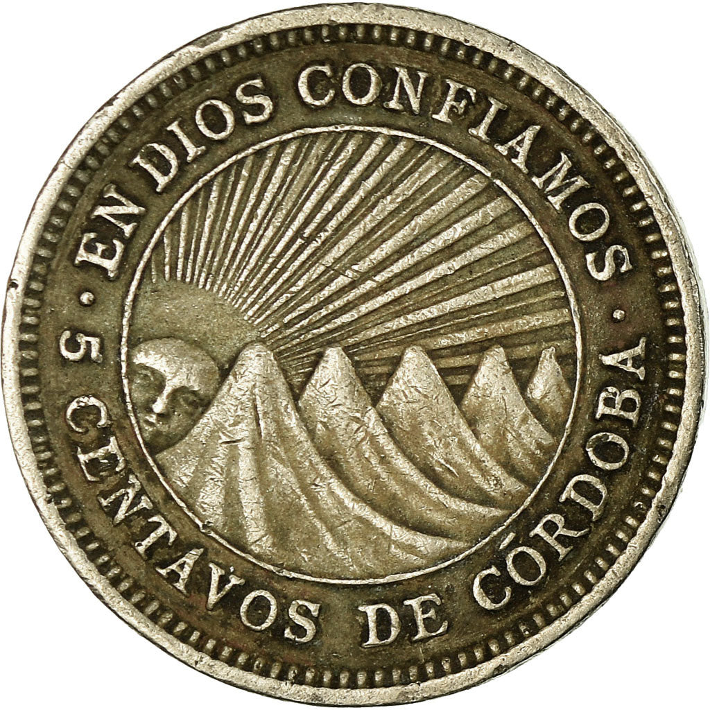 Coin, Nicaragua, 5 Centavos, 1964, EF(40-45), Copper-nickel, KM:24.2