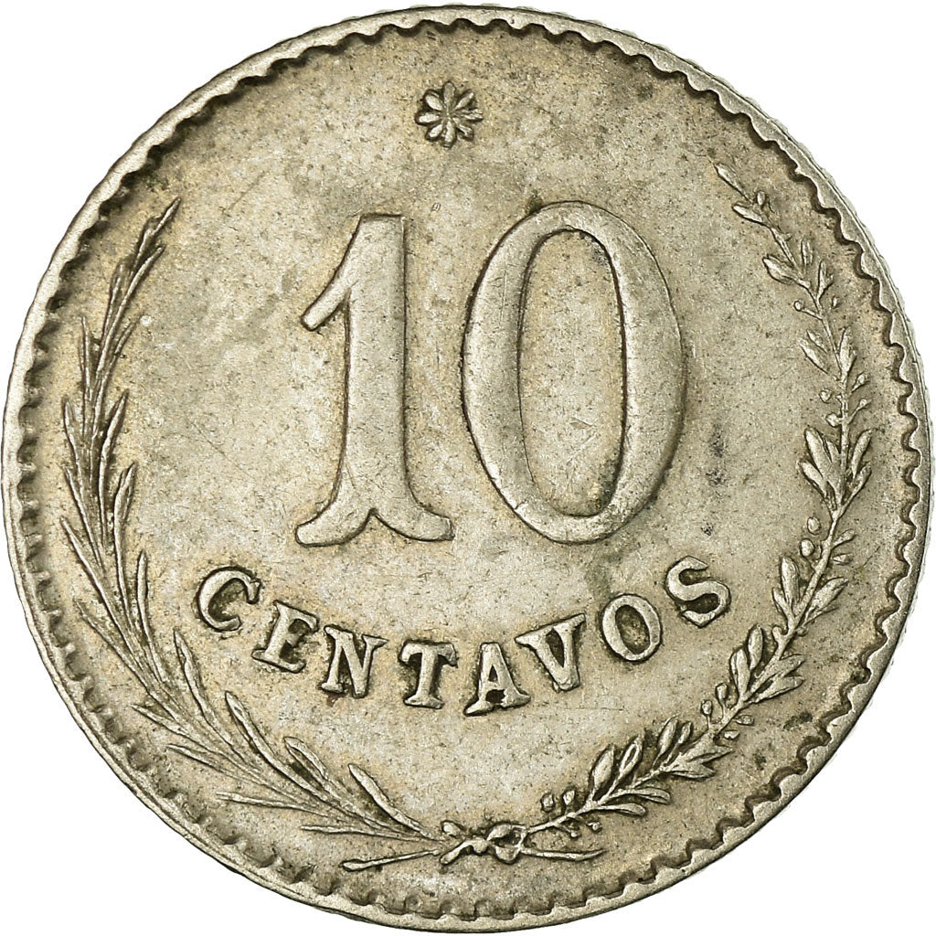 Coin, Paraguay, 10 Centavos, 1903, EF(40-45), Copper-nickel, KM:7