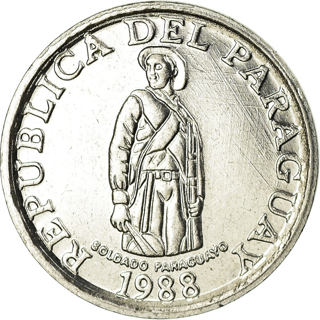Monnaie, Paraguay, Guarani, 1988, SUP, Stainless Steel, KM:165