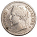 Second Empire, 50 centimes Napoléon III tête laurée 