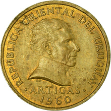 Coin, Uruguay, 2 Centesimos, 1950, EF(40-45), Nickel-brass, KM:37