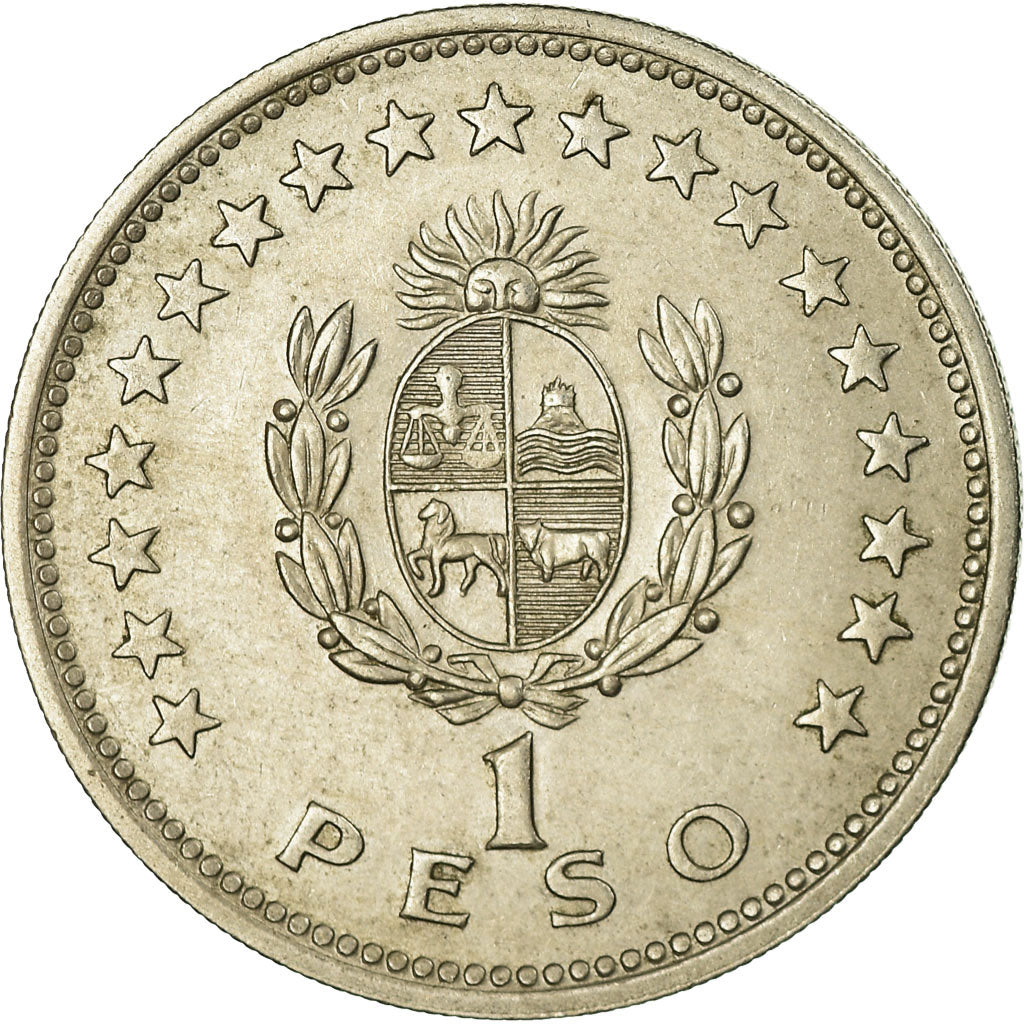Coin, Uruguay, Peso, 1960, EF(40-45), Copper-nickel, KM:42
