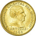 Moneda, Uruguay, 5 Pesos, 1968, Santiago, EBC, Níquel - latón, KM:50