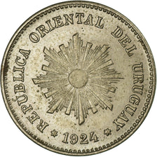 Coin, Uruguay, Centesimo, 1924, Uruguay Mint, Poissy, France, EF(40-45)