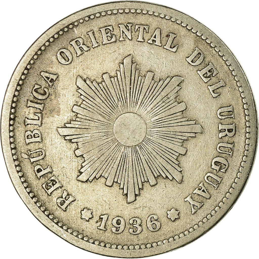 Coin, Uruguay, 5 Centesimos, 1936, Uruguay Mint, Paris, Berlin, Vienna