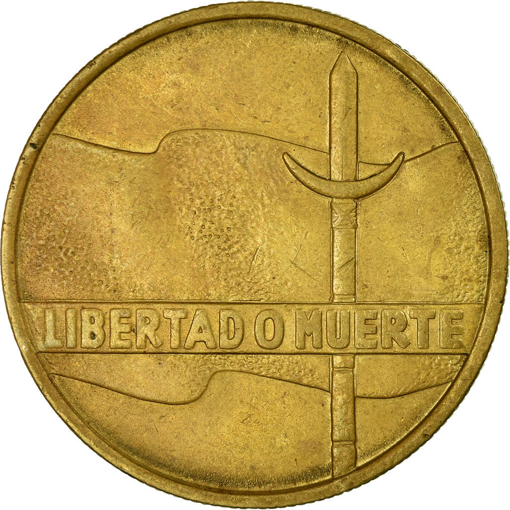 Coin, Uruguay, 5 Nuevos Pesos, 1975, Santiago, EF(40-45)