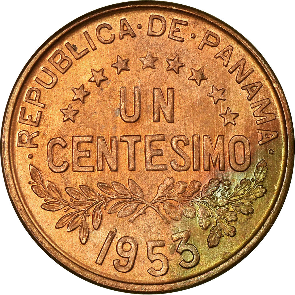 Münze, Panama, Centesimo, 1953, SS, Bronze, KM:17