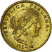 Coin, Peru, 5 Centavos, 1954, Lima, AU(55-58), Brass, KM:223.2