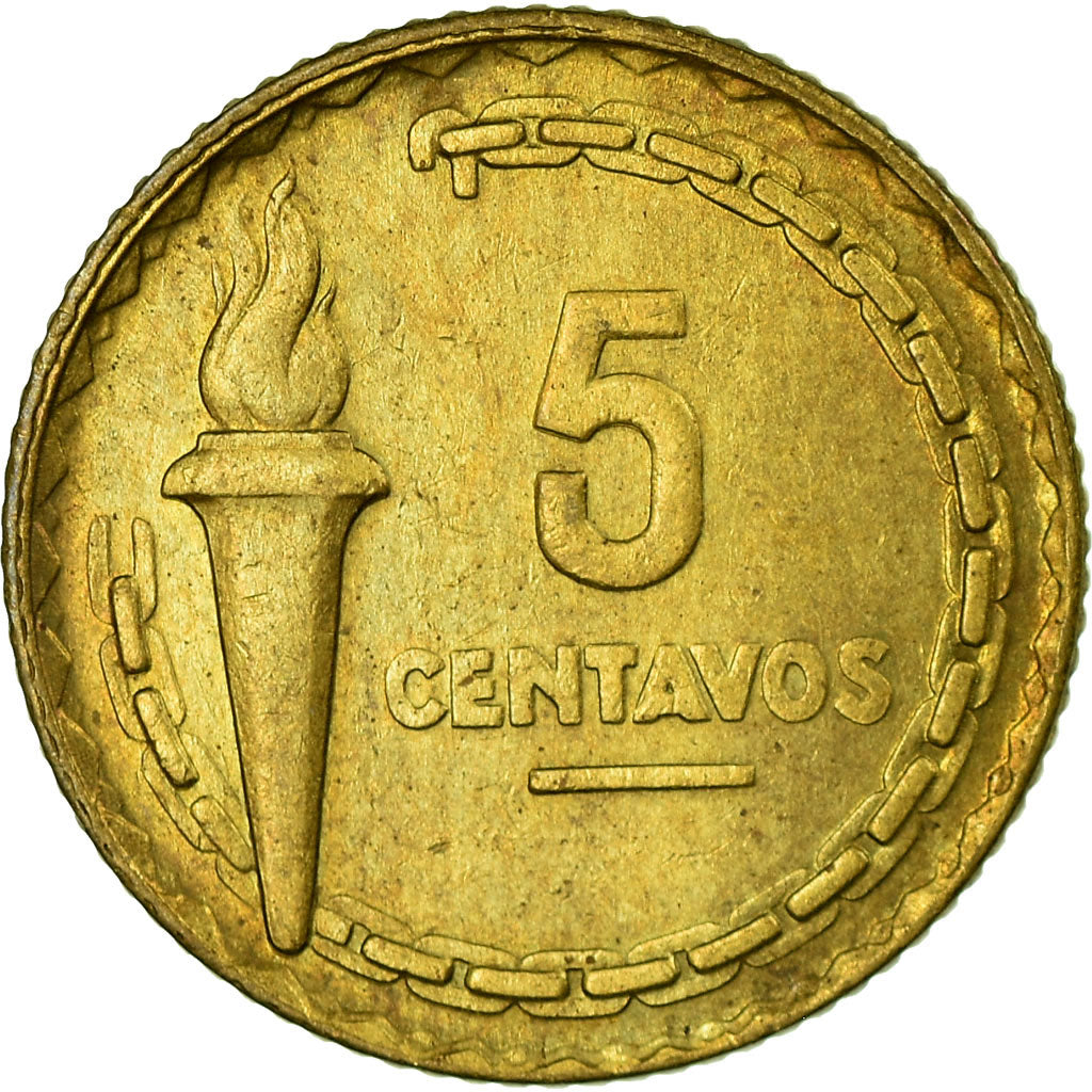 Moneda, Perú, 5 Centavos, 1954, Lima, EBC, Latón, KM:232