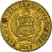 Coin, Peru, 5 Centavos, 1967, Lima, EF(40-45), Brass, KM:244.1