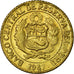 Coin, Peru, 10 Centavos, 1967, Lima, EF(40-45), Brass, KM:245.1