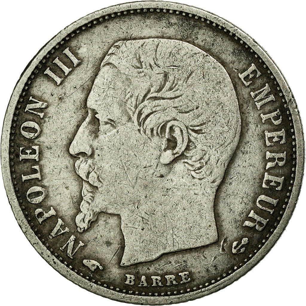 Munten, Frankrijk, Napoleon III, Napoléon III, 50 Centimes, 1859, Paris, FR