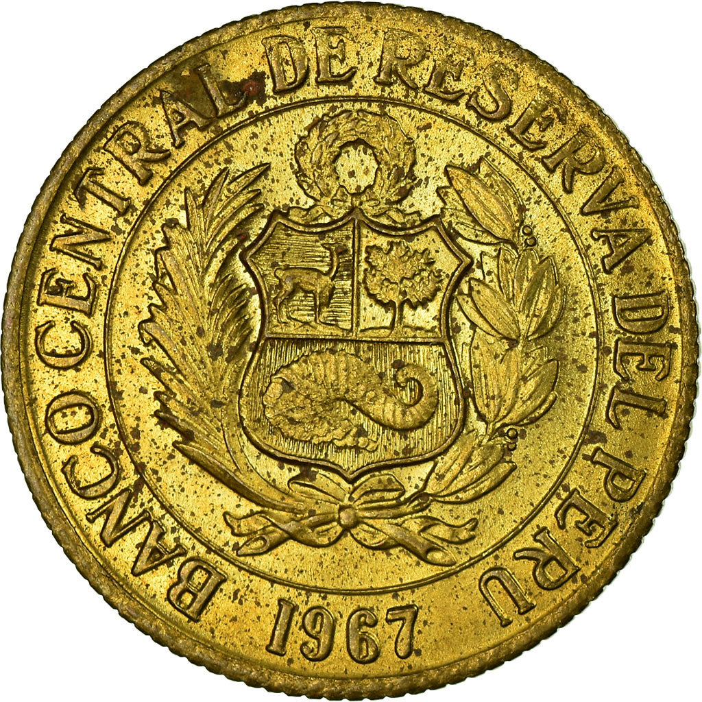 Moneta, Perù, 1/2 Sol, 1967, Lima, BB, Ottone, KM:247