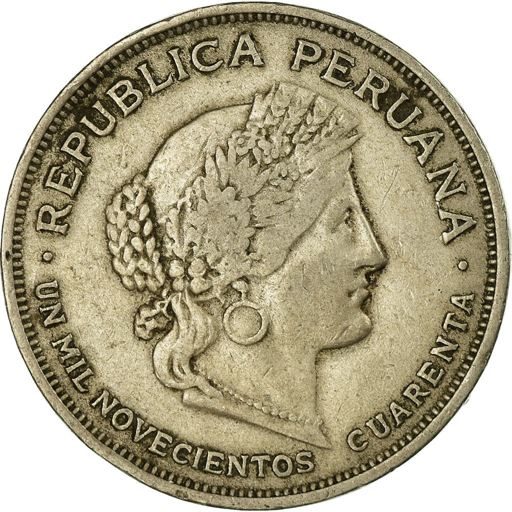 Coin, Peru, 20 Centavos, 1940, London, VF(30-35), Copper-nickel, KM:215.2