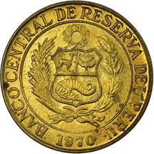 Moneta, Perù, 5 Centavos, 1970, Lima, BB, Ottone, KM:244.2