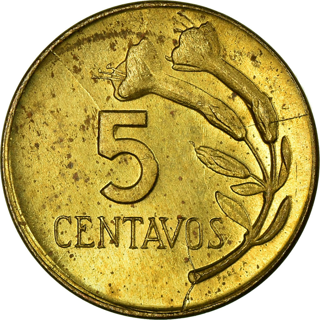 Moneta, Perù, 5 Centavos, 1970, Lima, BB, Ottone, KM:244.2