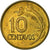Moneta, Peru, 10 Centavos, 1973, Lima, EF(40-45), Mosiądz, KM:245.2