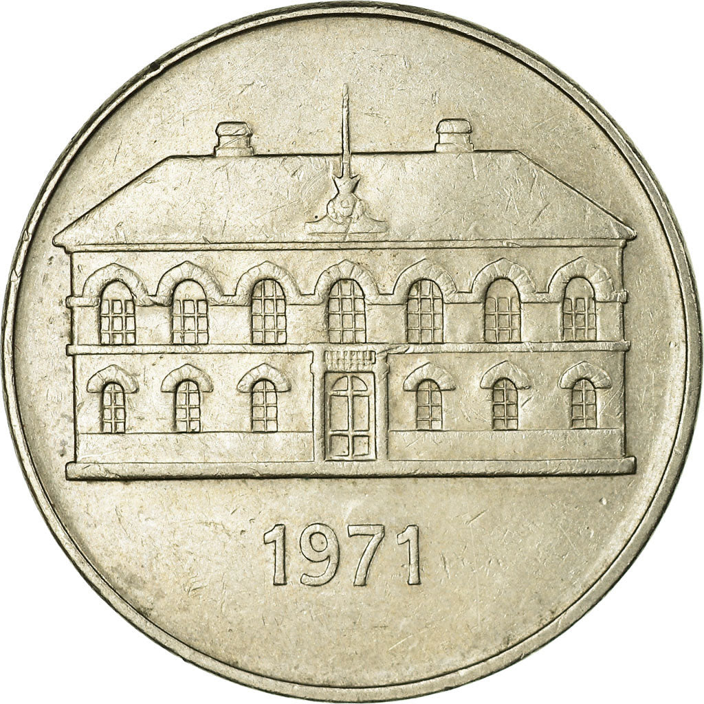 Coin, Iceland, 50 Kronur, 1971, EF(40-45), Copper-nickel, KM:19