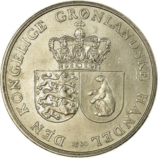 Moeda, Gronelândia, Krone, 1960, AU(55-58), Cobre-níquel, KM:10a
