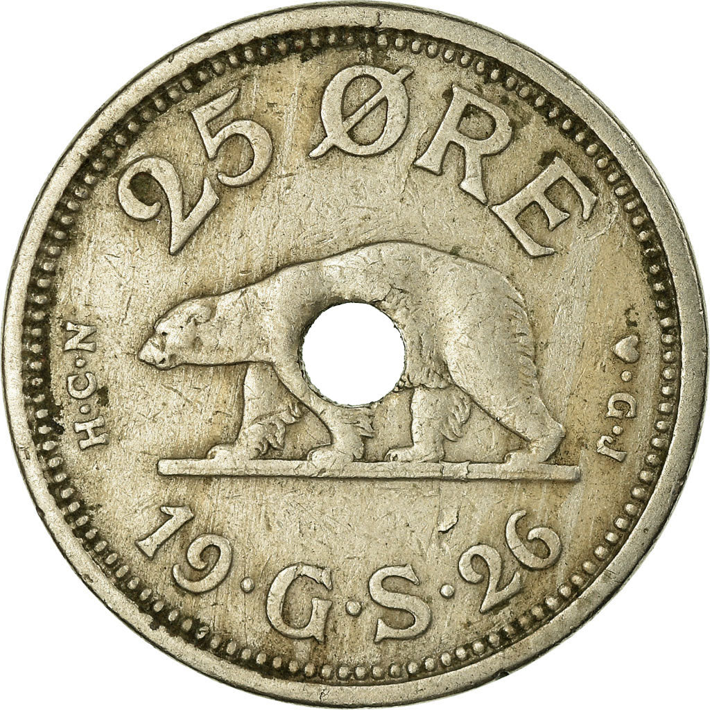 Coin, Greenland, 25 Öre, 1926, EF(40-45), Copper-nickel, KM:6