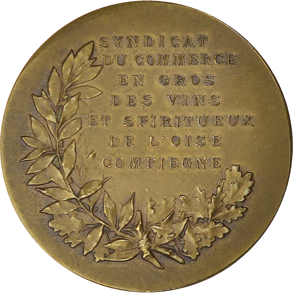 France, Médaille, Syndicat du Commerce en Gros des Vins de l'Oise, Compiègne