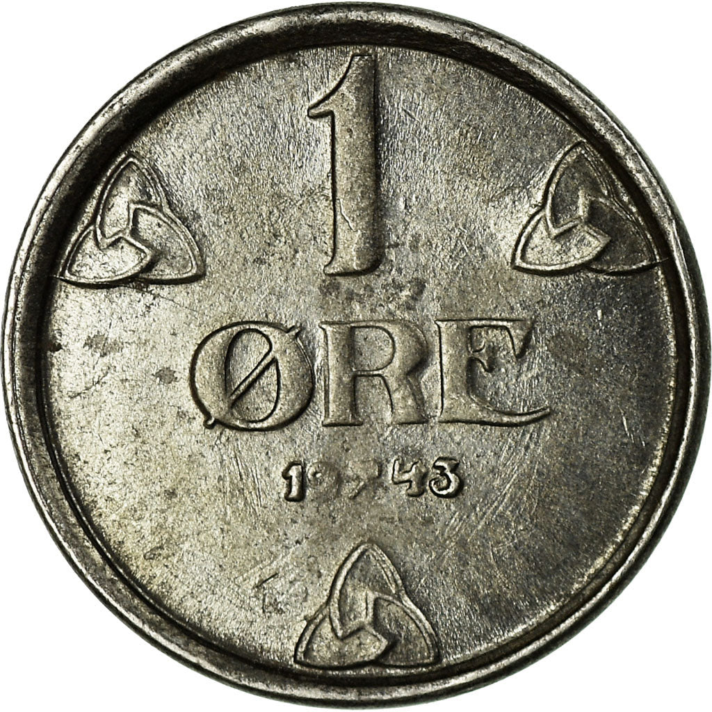 Coin, Norway, Haakon VII, Ore, 1943, VF(30-35), Iron, KM:387