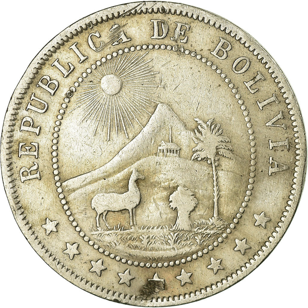 Coin, Bolivia, 10 Centavos, 1909, VF(30-35), Copper-nickel, KM:174.3