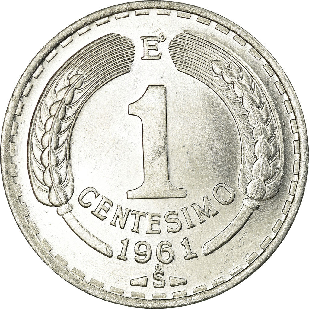 Münze, Chile, Centesimo, 1961, Santiago, VZ, Aluminium, KM:189