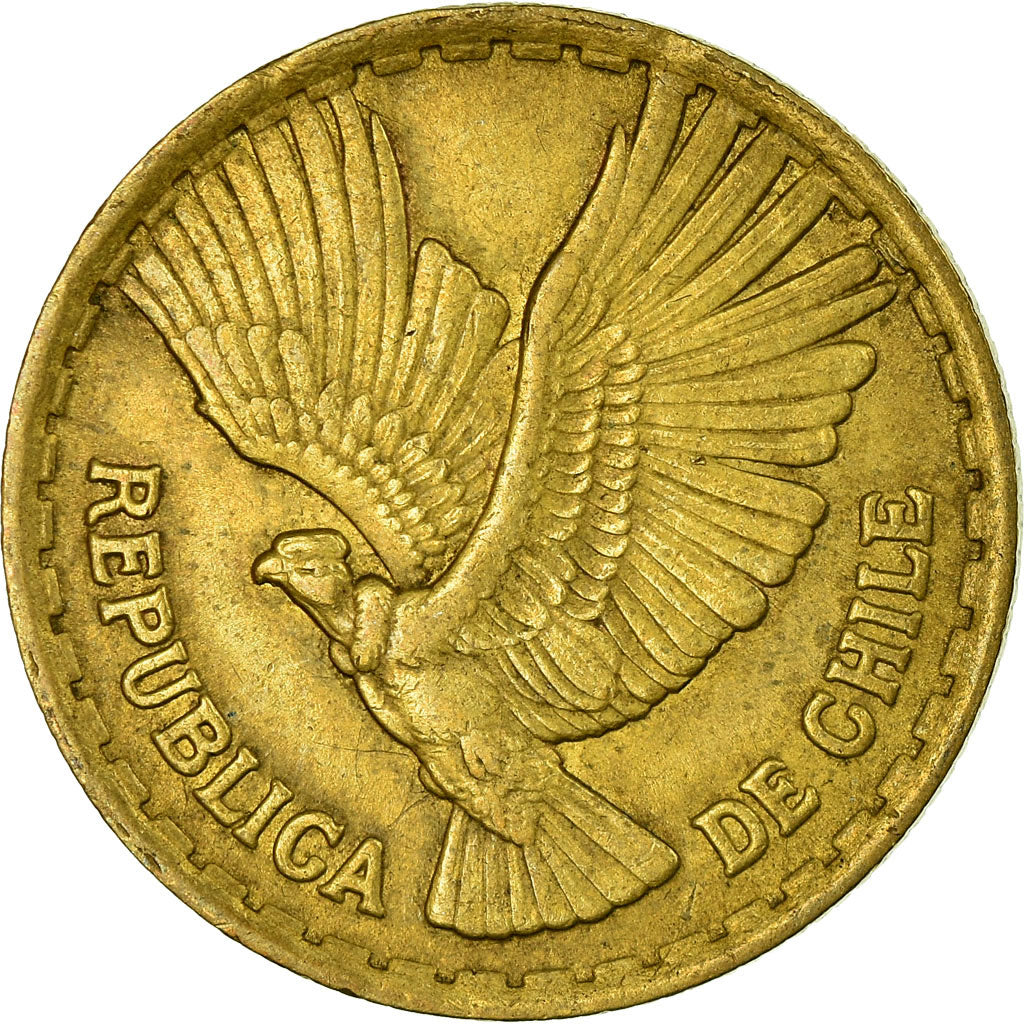 Coin, Chile, 5 Centesimos, 1966, Santiago, EF(40-45), Aluminum-Bronze, KM:190