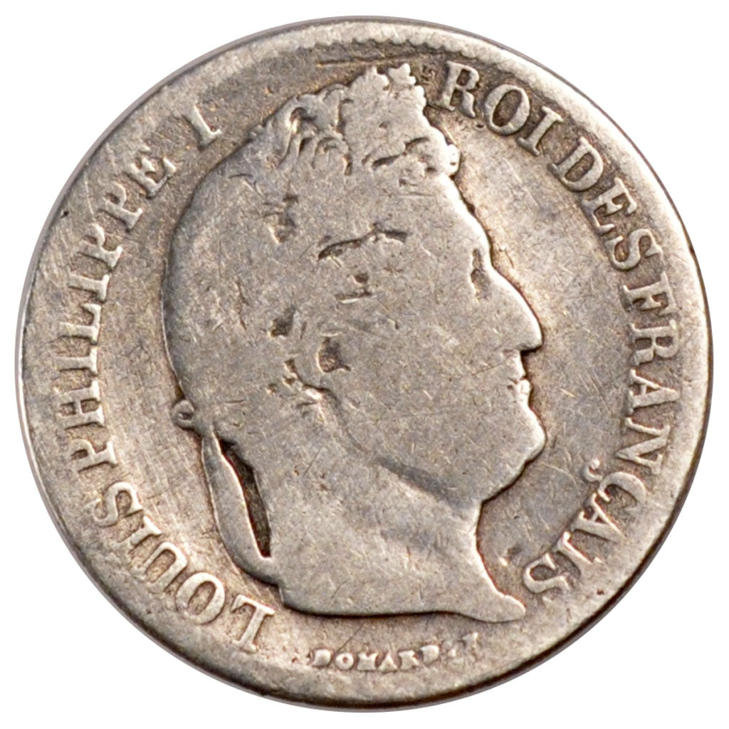 FRANCE, Louis-Philippe, 50 Centimes, 1847, Paris, KM #768.1, F(12-15), Silver,..