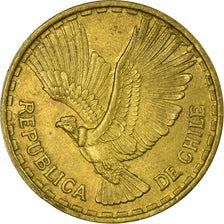 Moneda, Chile, 10 Centesimos, 1963, Santiago, MBC, Aluminio - bronce, KM:191