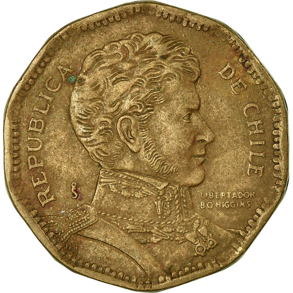 Monnaie, Chile, 50 Pesos, 1989, Santiago, TTB, Aluminum-Bronze, KM:219.2