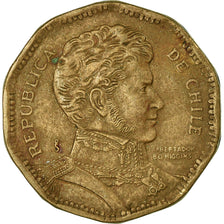 Monnaie, Chile, 50 Pesos, 1989, Santiago, TTB, Aluminum-Bronze, KM:219.2
