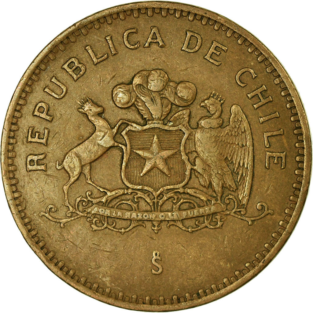 Coin, Chile, 100 Pesos, 1989, Santiago, EF(40-45), Aluminum-Bronze, KM:226.2