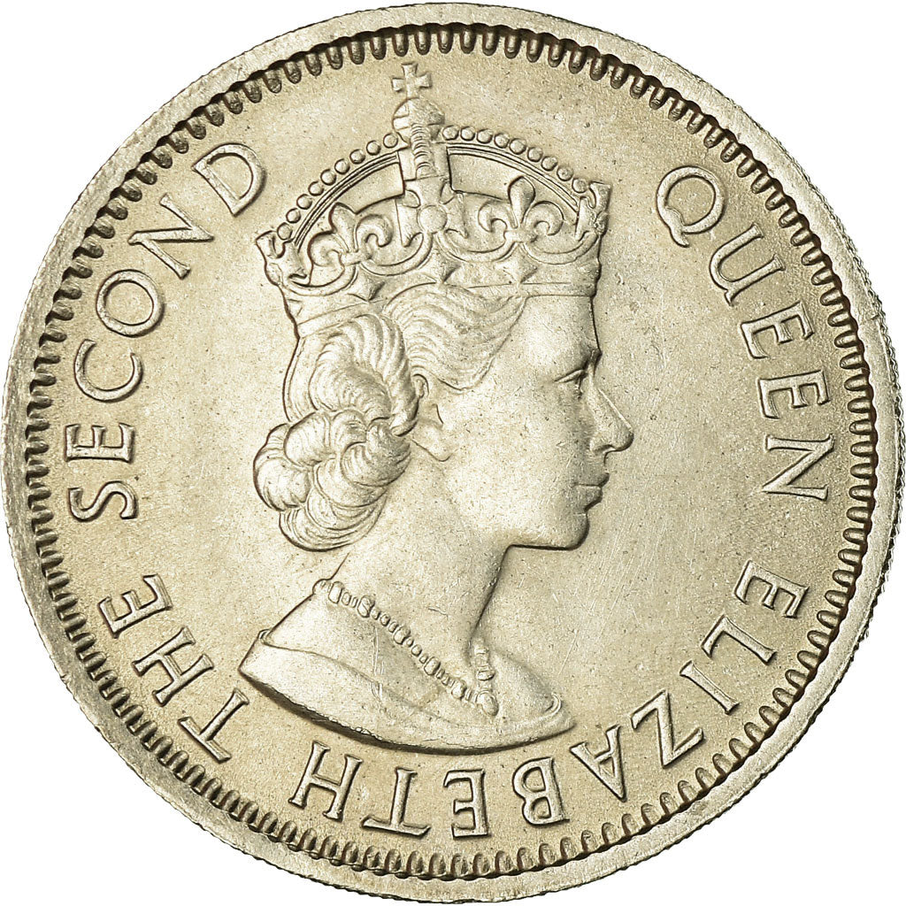 Coin, Nigeria, Elizabeth II, Shilling, 1961, AU(55-58), Copper-nickel, KM:5