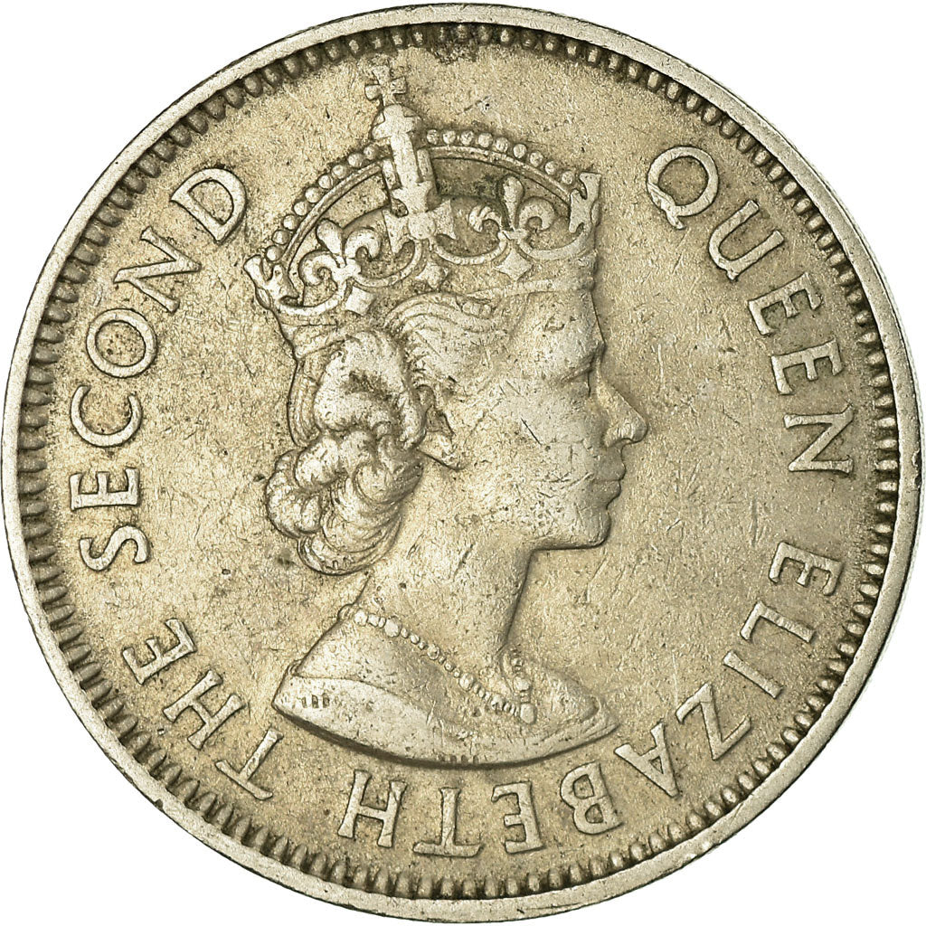 Coin, Nigeria, Elizabeth II, 2 Shilling, 1959, EF(40-45), Copper-nickel, KM:6